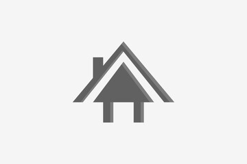Fototapeta premium Modern simple home real estate logo