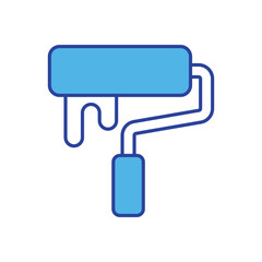 Paint Roller icon isolated on a white background. Vector illustration.
