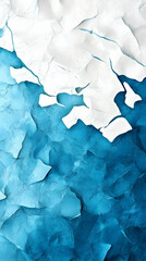 Naklejka premium Abstract blue and white cracked paint texture background
