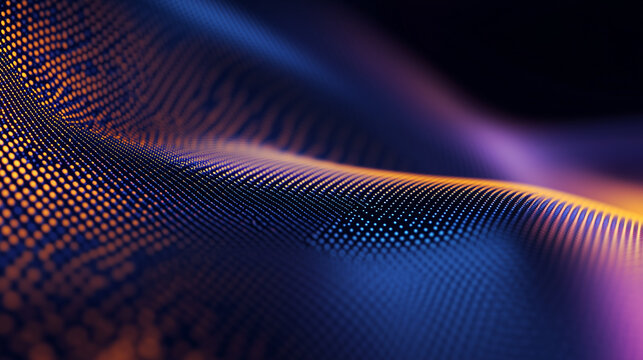 Abstract futuristic digital interface with glowing data streams and vibrant neon colors, representing cybersecurity, artificial intelligence, and technological innovation.  
