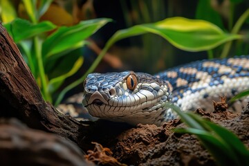 Fototapeta premium snake in the grass