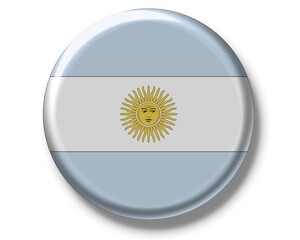 Button, flag of Argentina