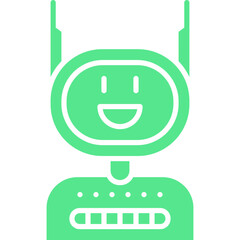 Robot icon single vector illustration