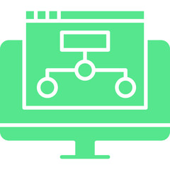 Sitemap icon single vector illustration
