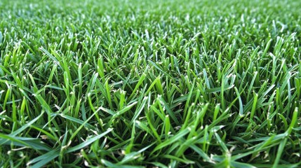 Obraz premium Macro shot of grass with intricate details, soft lighting, and realistic contrasts for a natural theme.