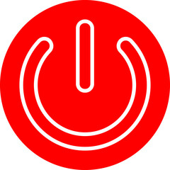 Power Button icon single vector illustration