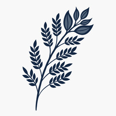 black and yellow leaves vector