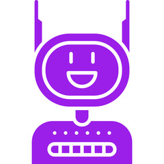 Robot icon single vector illustration