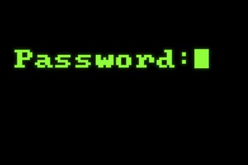 Password entry, Illustration