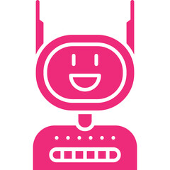Robot icon single vector illustration