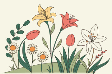 Vibrant Garden in Full Bloom