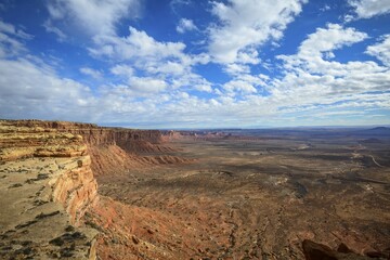 Cedar Mesa at Moki Dugway, view of the Valley of the Gods, Bears Ears National Monument, Utah State Route 261, Utah, USA, North America