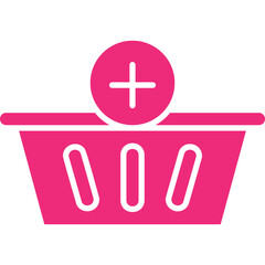 Fototapeta premium Add to Basket icon single vector illustration