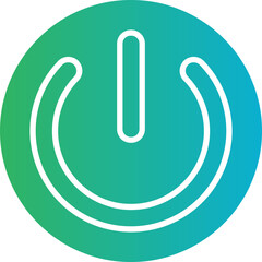 Power Button icon single vector illustration