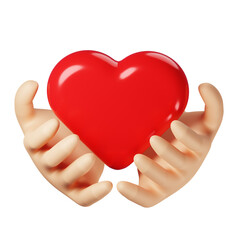 Fototapeta premium Hug Love 3D Illustration