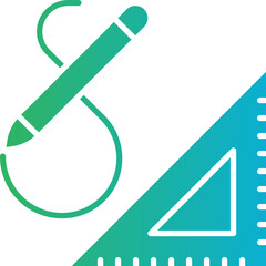 Drawing Tools icon single vector illustration