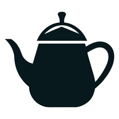 Teapot silhouette vector design
