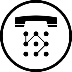 Dial Call icon single vector illustration