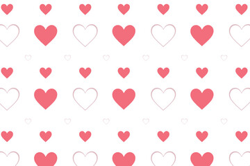 Valentine's Day pink seamless heart pattern, a vintage vector design for Valentine's Day decoration romantic, seamless, pink, balloons, celebration, day, background, design, vector, holiday, texture,