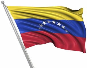 Flag of Venezuela, This is a computer generated and 3d rendered image