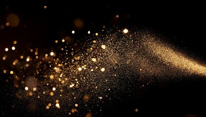 金色の粒子. Golden Particles. AI generated.