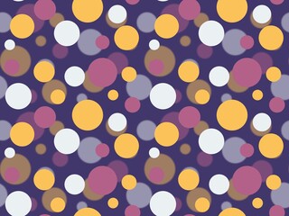 Multicolored circle pattern blurred background