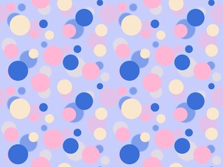 Multicolored circle pattern blurred background
