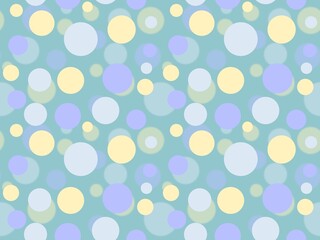 Multicolored circle pattern blurred background