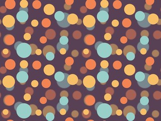 Multicolored circle pattern blurred background