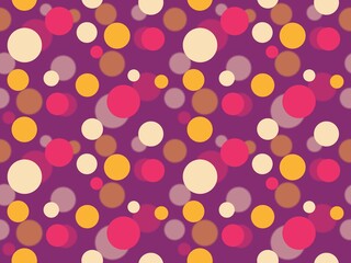 Multicolored circle pattern blurred background