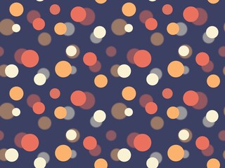 Multicolored circle pattern blurred background