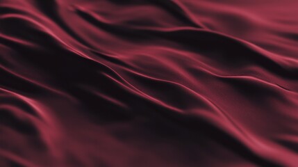 Obraz premium Dark Red Draped Fabric, Luxurious Textile Background