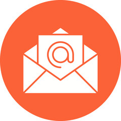 Email Address icon single vector illustration