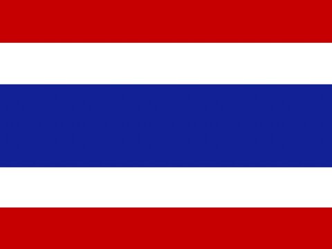 Official national flag of Thailand