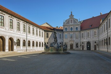 Fountain courtyard of the residence, Munich, Upper Bavaria, Bavaria, Germany, Europe