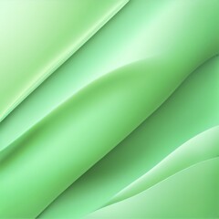 Abstract image of smooth green layers with a soft, flowing gradient, AI generated