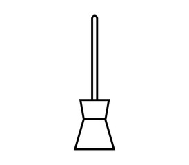 Broom icon illustrated in vector on white background