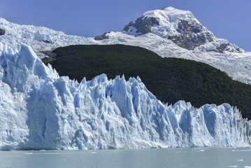 Glacier tongue, Glaciar Perito Moreno Glacier, glacier break-off, glacier break-off, Los Glaciares...