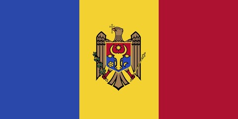 Flag of Moldova, Vector illustration