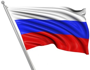 Flag of Russia, This is a computer generated and 3d rendered image