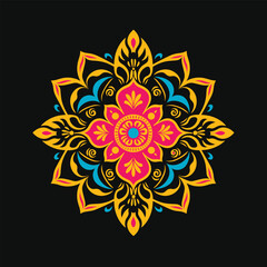 Vibrant Mandala Art – Ideal for Prints, Cards, and Home Decor
