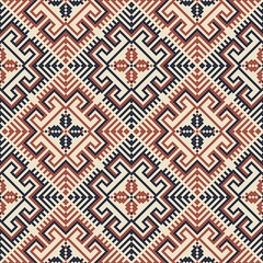 Seamless pattern design with traditional Palestinian embroidery motif