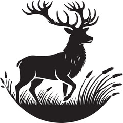deer silhouette vector