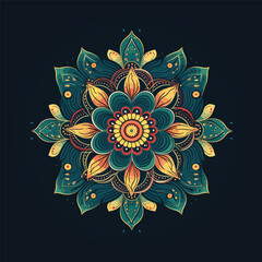 Colorful Contemporary Mandala Pattern – Great for Gifts and Decoration