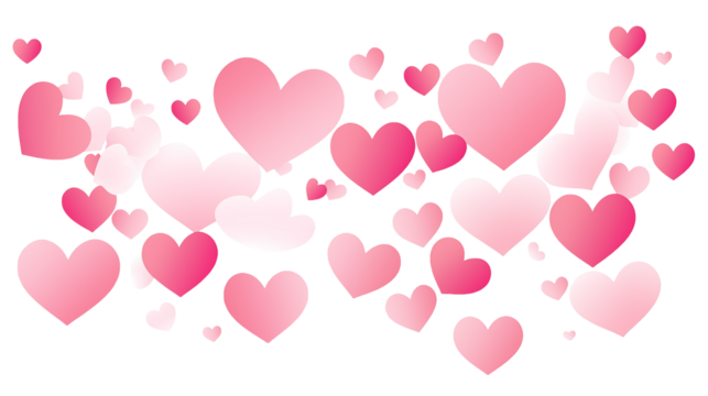Romantic Pink Hearts Background for Valentines Day Wedding Love and Romance Designs