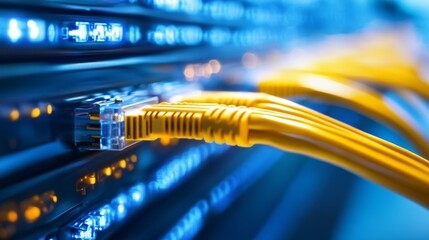 Futuristic digital circuit board with glowing holographic connections, abstract technology background representing ai, data networks, and cybersecurity


