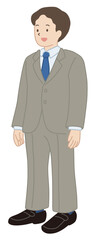 スーツの男性のベクターイラスト