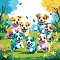 Obraz premium dog and cat