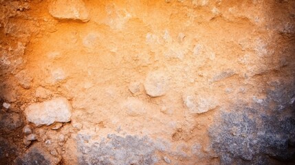 Textured Orange and Gray Stone Wall