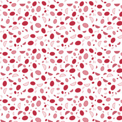 Premium Vector | Seamless pattern of lips on a white